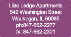 Lilac Ledge Apartments - 542 Washington Street - Waukegan, IL 60085