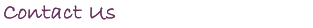 Contact Us